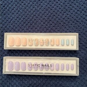 Static Nails Reusable Press-On Manicure Set - Pastel and Lavender
